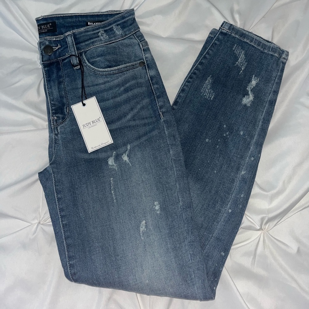 Judy Blue Women's Straight Leg Jeans - Dark Blue